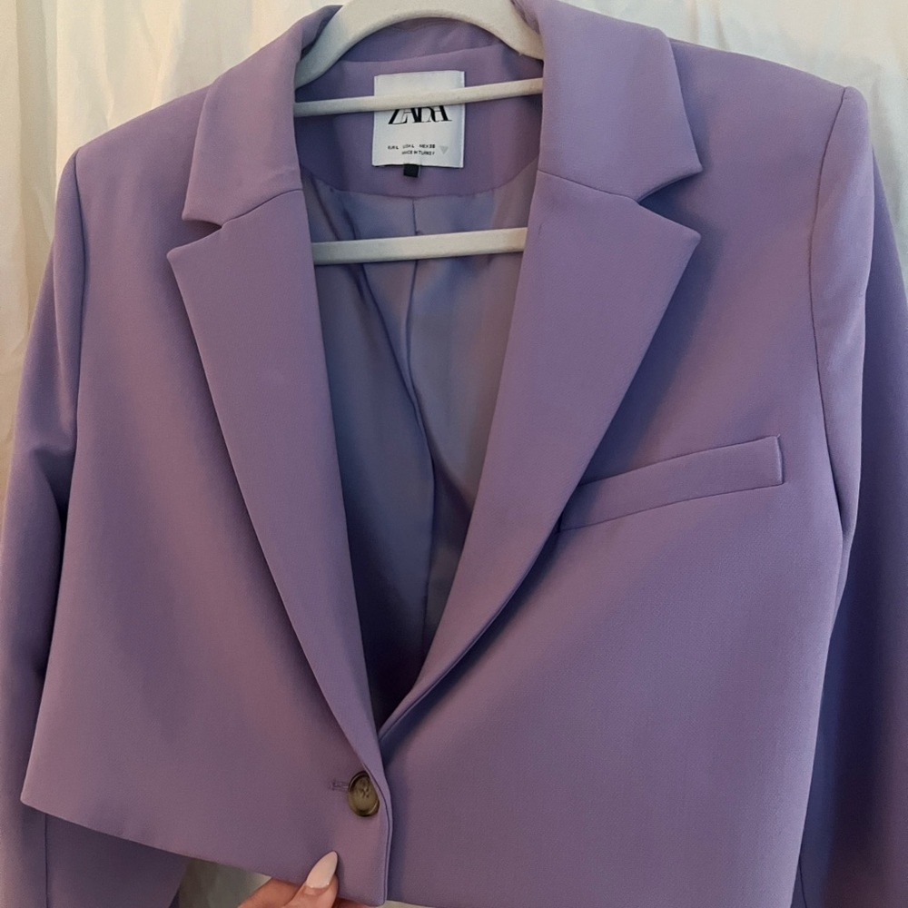 ZARA WOMENS CROPPED BLAZER